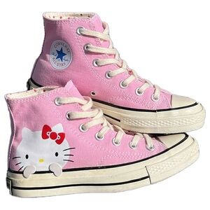 ConverseHello Kitty x Chuck 70 Canvas Hi Top 'Prism Pink' - size 8 women’s